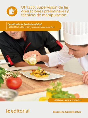 cover image of Supervisión de las operaciones preliminares y técnicas de manipulación. HOTR0110